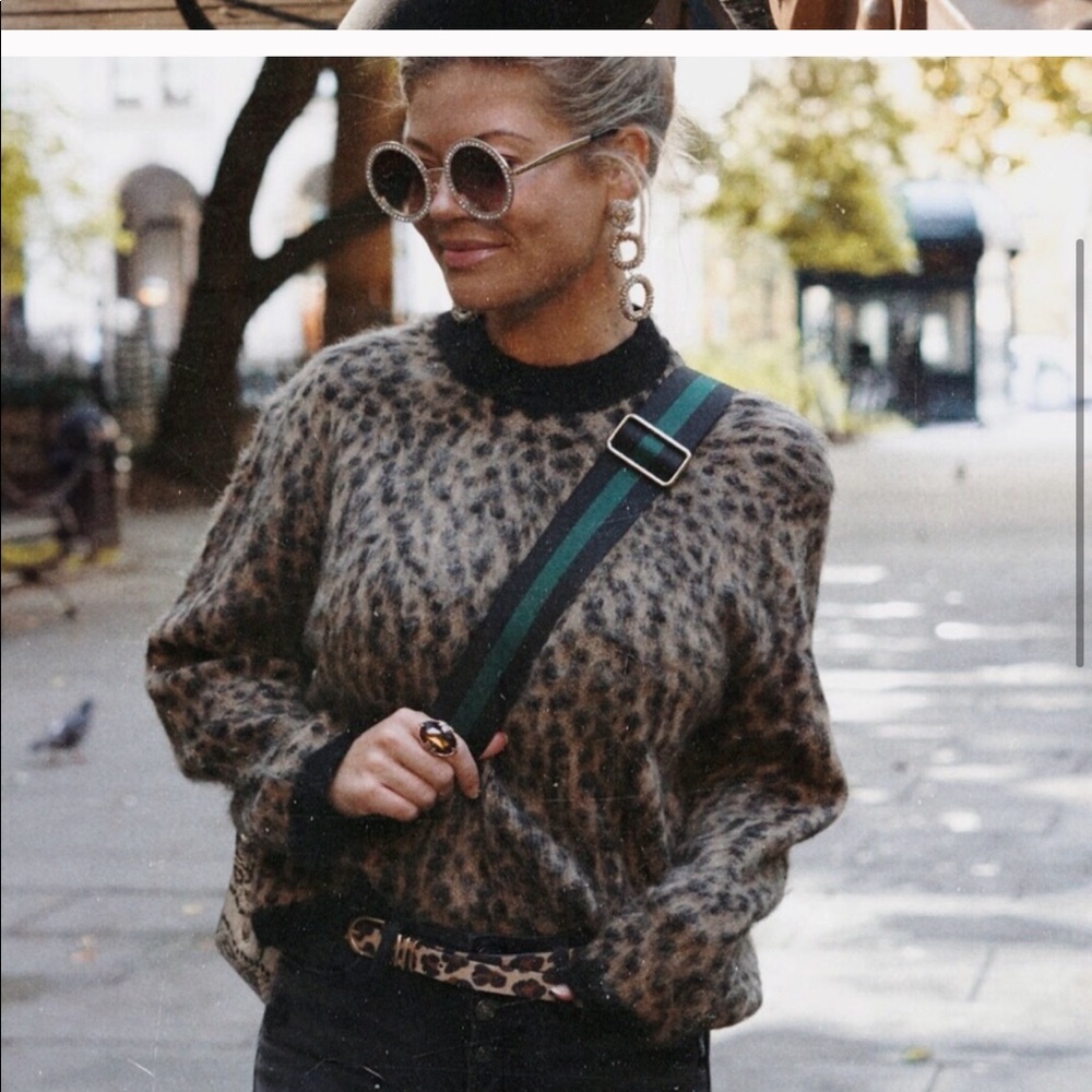 & Other Stories Wool Leopard-Print Sweater - Picture 4 of 4